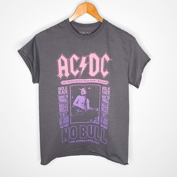 AC/DC Tops - Distressed AC/DC ‘No Bull’ Tee